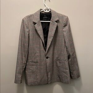 Lucky Brand London Plaid Blazer